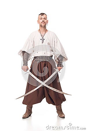 Cossack isolated Stock Photo