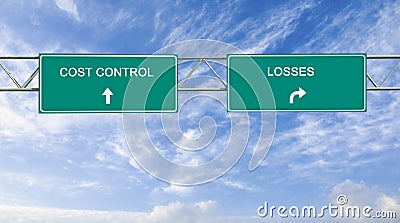 Cost control and losses Stock Photo