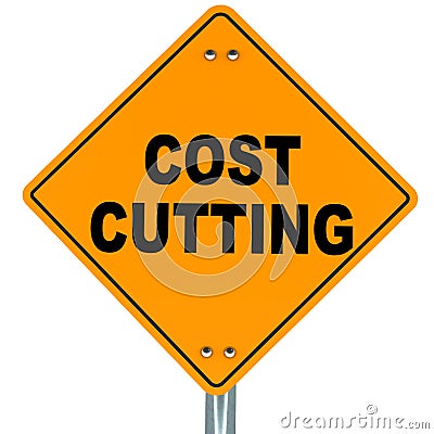 Cost cutting Stock Photo