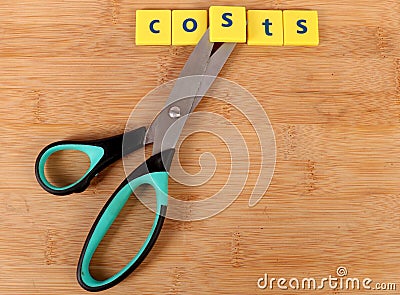 Cost cutting Stock Photo