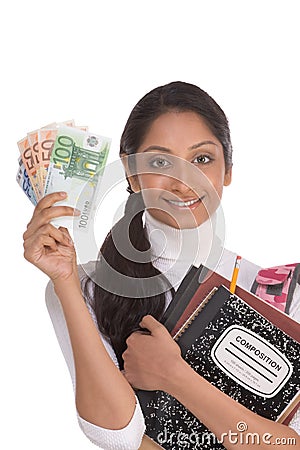 Cost of education student loan and financial aid Stock Photo