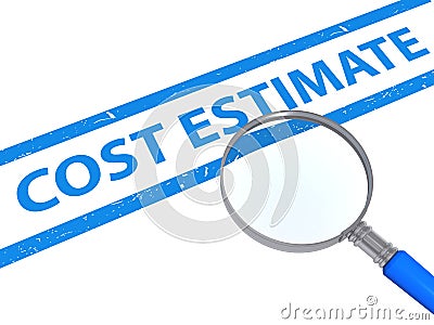 Cost estimate Stock Photo