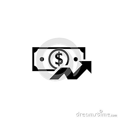 Cost rising icon Vector Illustration