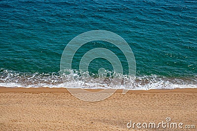 Costa Brava empty beach Stock Photo
