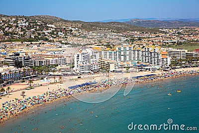 Costa del Azahar, Peniscola, Spain Editorial Stock Photo