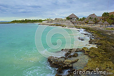 Costa Maya coast, Mexico, Caribbean Stock Photo