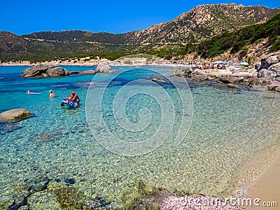 Costa Rei, Sardinia, Italy Editorial Stock Photo