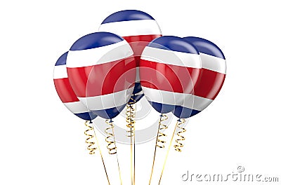 Costa Rica patriotic balloons, holyday Stock Photo