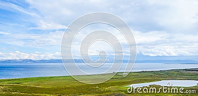 Costal shoreview in Norway during summer Stock Photo