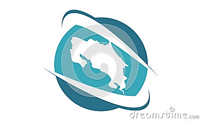 Costarica Traveling Logo Design Template Vector Illustration