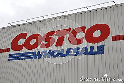 Costco sign Editorial Stock Photo
