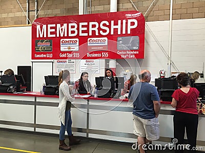 Costco Wholesale Shopping Editorial Stock Photo