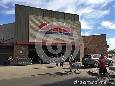 Costco Wholesale Shopping Editorial Stock Photo