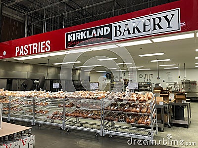 Costco Wholesale Shopping Club. Editorial Stock Photo