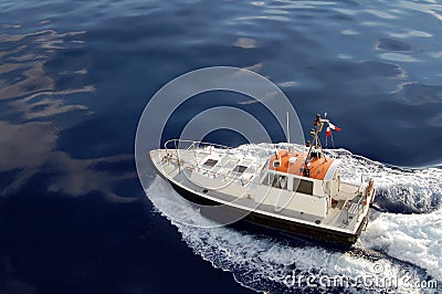 Costline pilot patrol boat Stock Photo