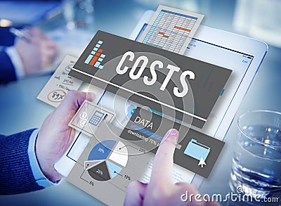 Costs Budget Money Finance Cash Flow Concept Stock Photo