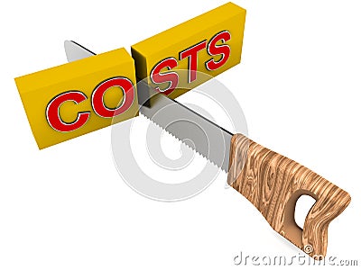 Costs cutting Stock Photo