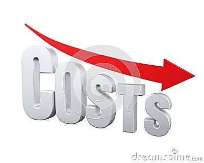 Costs Reduction Concept Stock Photo