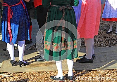 Costumes at Oktoberfest Stock Photo