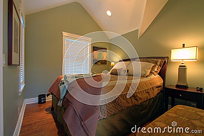 Cosy modern bedroom Stock Photo