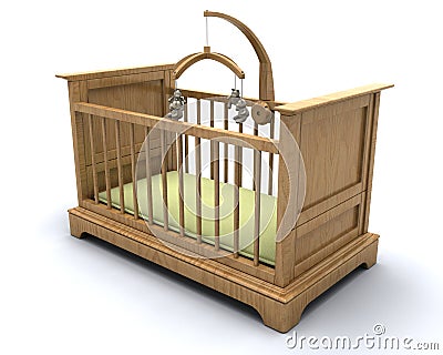 Cot for baby Stock Photo