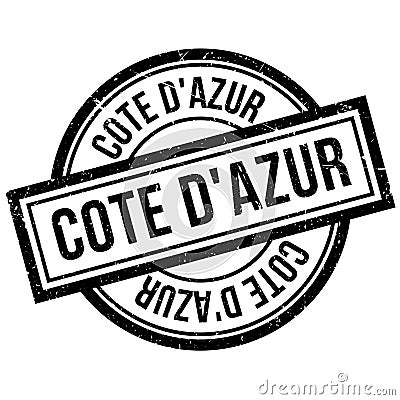 Cote D`Azur rubber stamp Vector Illustration