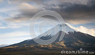 Cotopaxi volcano in ecuador Stock Photo