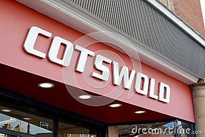 Cotswold shop sign Editorial Stock Photo