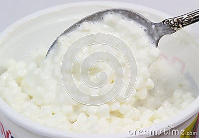 Cottage Cheese Stock Photo