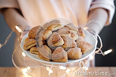 Cottage cheese cookies Stock Photo