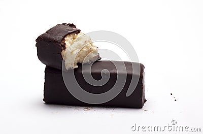 Cottage cheese dessert with chocolate Stock Photo