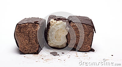 Cottage cheese dessert with chocolate Stock Photo