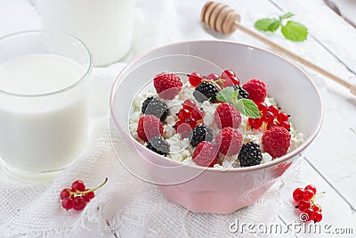 Cottage cheese Stock Photo