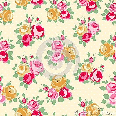 Cottage chic patterns Vector Illustration