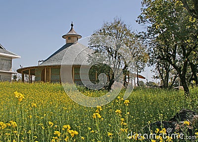 Cottage homes in Indian himala Stock Photo