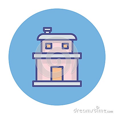 Cottage Isolated Vector icon which can easily modify or edit Vector Illustration
