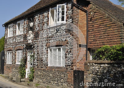 Cottage in Shoreham. Kent. England Stock Photo