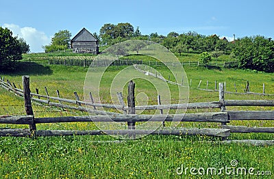 Cottage top mountain Stock Photo