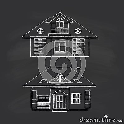 Cottages Vector Illustration