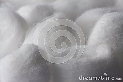 Cotton ball texture close up Stock Photo