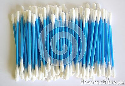 Cotton buds Stock Photo