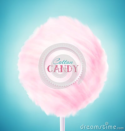 Cotton Candy Vector Illustration