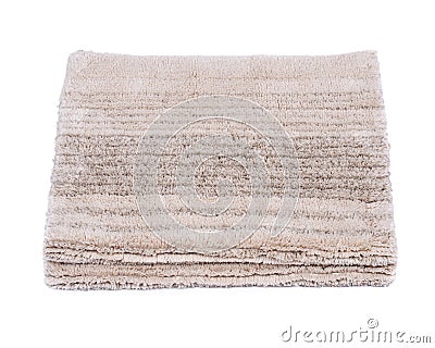 Cotton linen cut pile rug Stock Photo