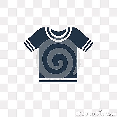 Cotton Polo Shirt vector icon isolated on transparent background Vector Illustration