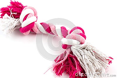 Cotton rope for dog toy Stock Photo