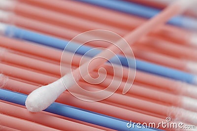 Cotton swabs Stock Photo