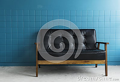 Couch in the living room minimal design Stock Photo