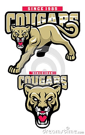 Cougar mascot Vector Illustration