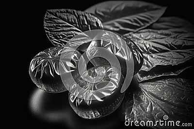 cough drops on black background, with dramatic flare of light Stock Photo