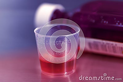 Cough Syrup Stock Photo